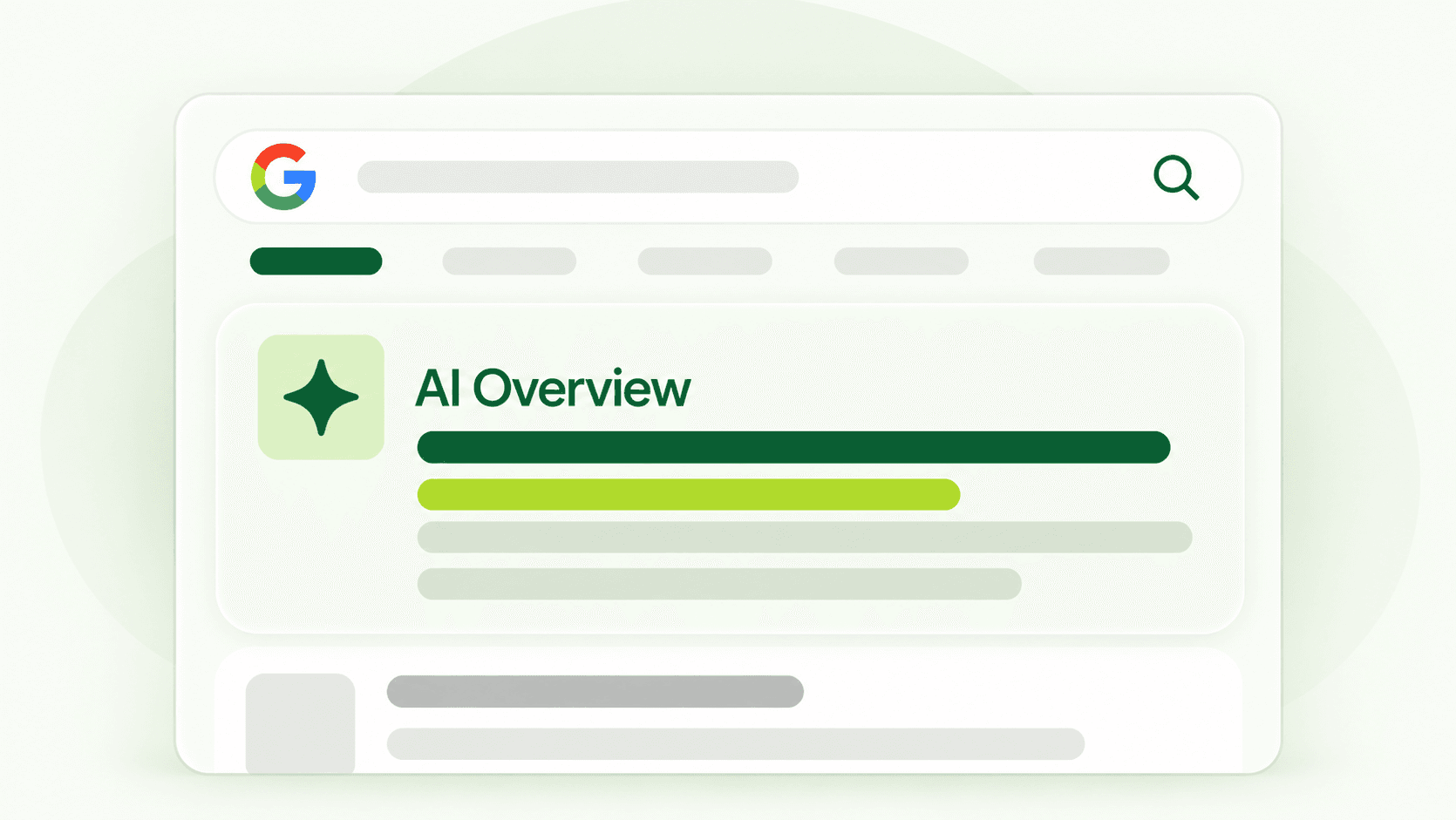 Illustration of an AI Overview and a ChatGPT recommendation answering “Best clinic for sports injuries?”